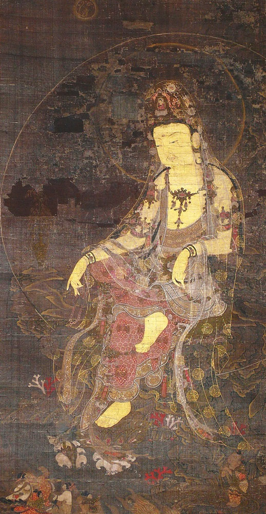 detail of the Bodhisattva Kshitigarbha