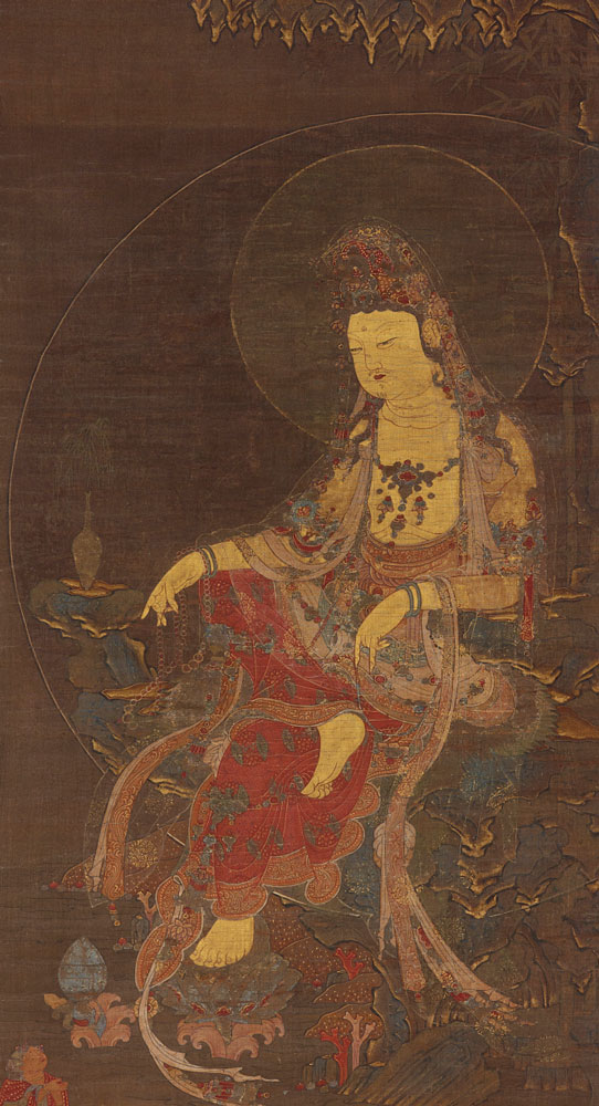 detail of the Water-Moon Avalokiteshvara from the Freer Gallery of Art