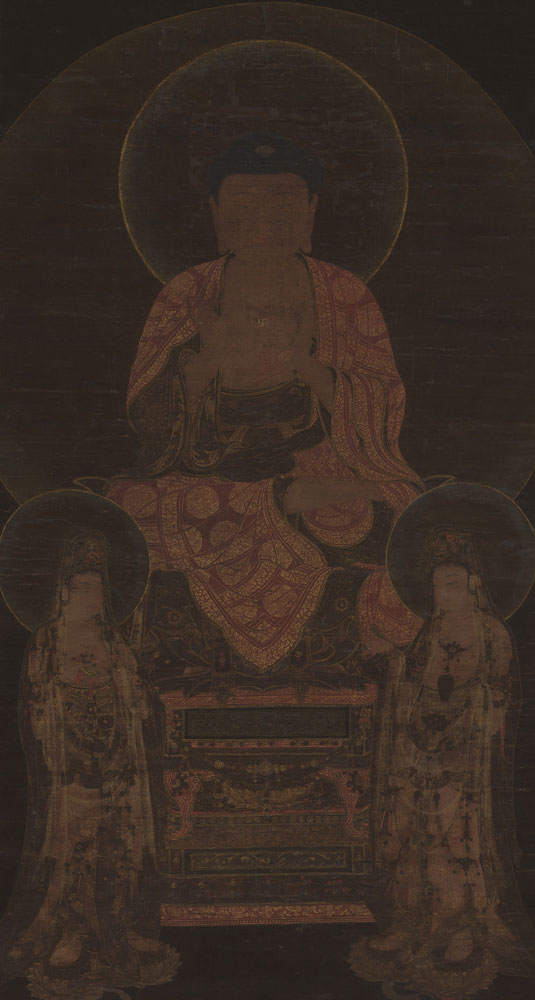 detail of the Amitabha Triad from the Metropolitan Museum of Art collection