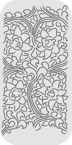 Floral scroll pattern