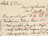 purchase record-Record of Charles Lang Freer's purchase of one piece of jade called 