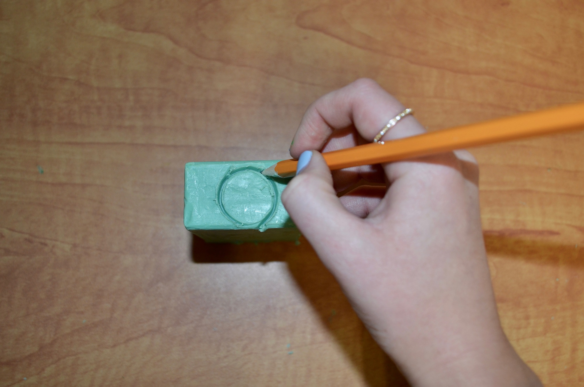 Image 1 of Step Three: Turn your soap bar into a cylinder